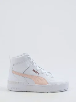 Puma – High-Top Sneaker aus Synthetikleder Weiß