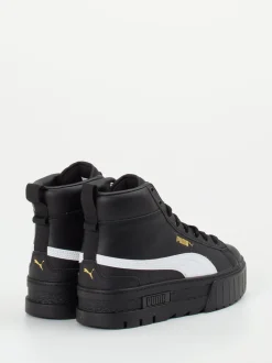 Puma – High-Top Sneaker aus Leder in Schwarz