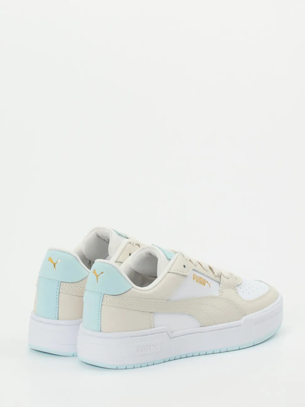 Puma – Low-Top Sneaker aus Leder in Pastelloptik