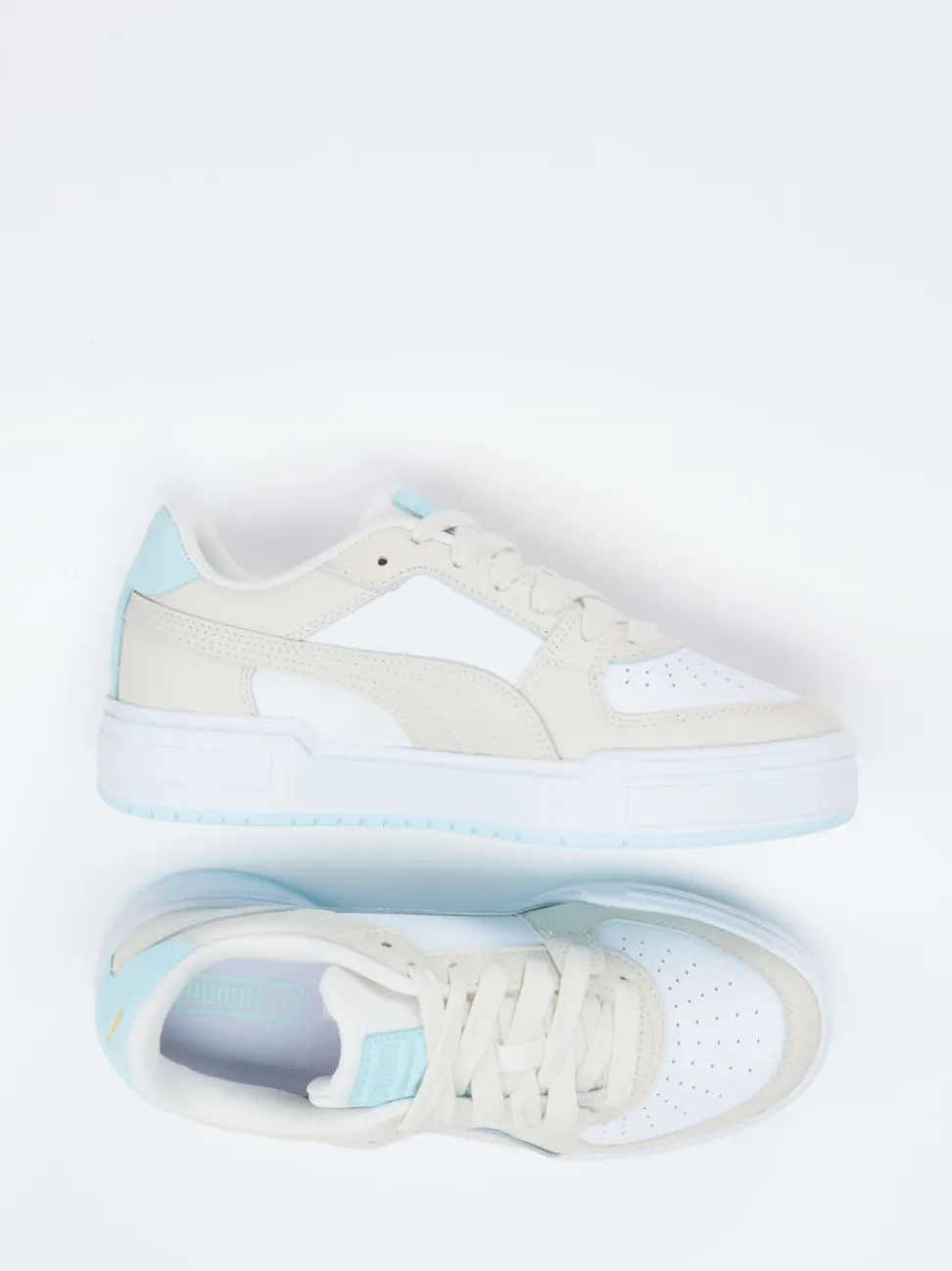 Puma – Low-Top Sneaker aus Leder in Pastelloptik