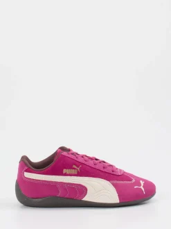Puma – Low-Top Sneaker aus Veloursleder Pink