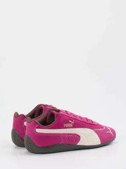 Puma – Low-Top Sneaker aus Veloursleder Pink