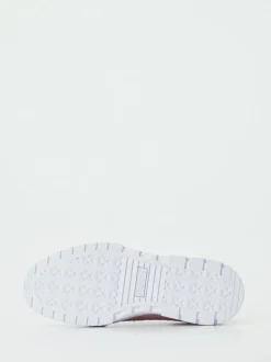 Puma – Plateau-Sneaker aus Leder in Weiß