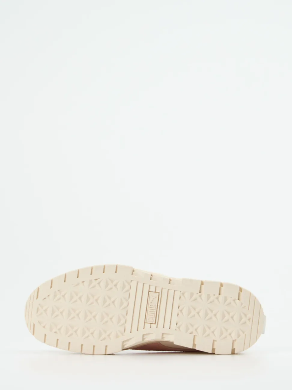 Puma – Plateau-Sneaker aus Leder in Off-White