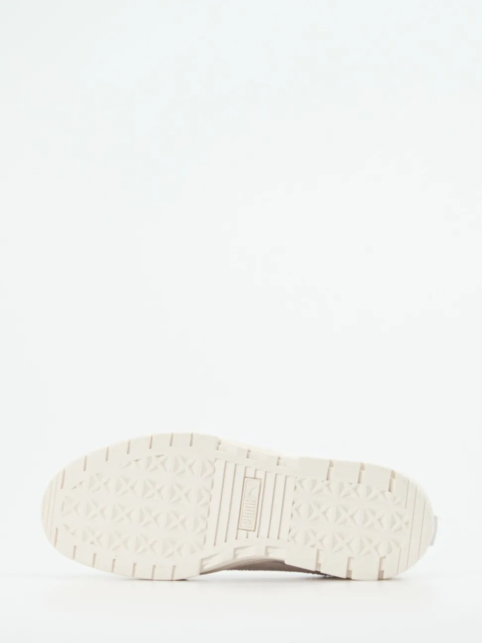 Puma – Platform Sneaker aus Leder Offwhite
