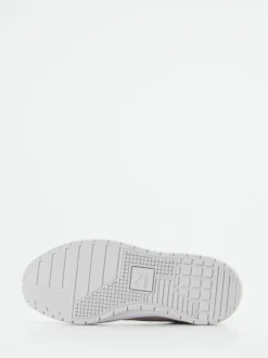 Puma – Platform Sneaker aus Leder in Cremeweiß