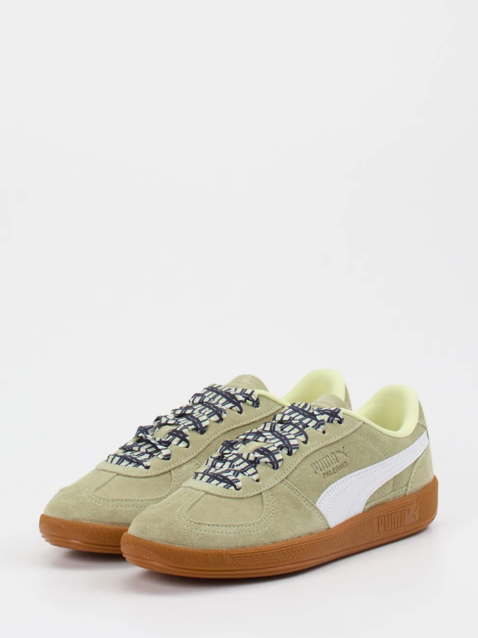 Puma – Retro-Sneaker aus Veloursleder salbeigrün