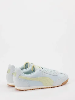 Puma – Retro-Sneaker aus Veloursleder in Pastellblau