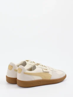 Puma – Retro-Sneaker aus Veloursleder Beige