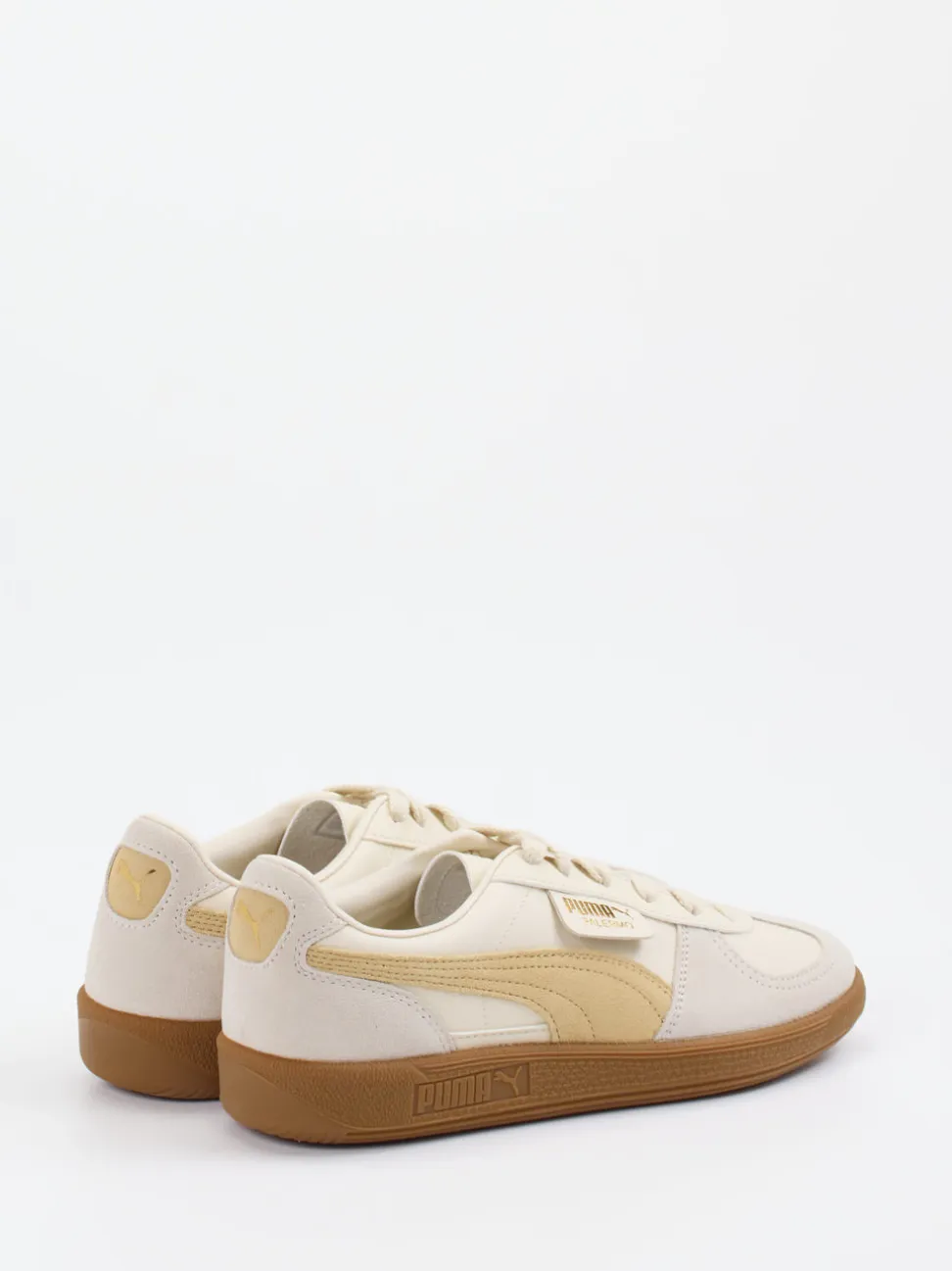 Puma – Retro-Sneaker aus Veloursleder Beige