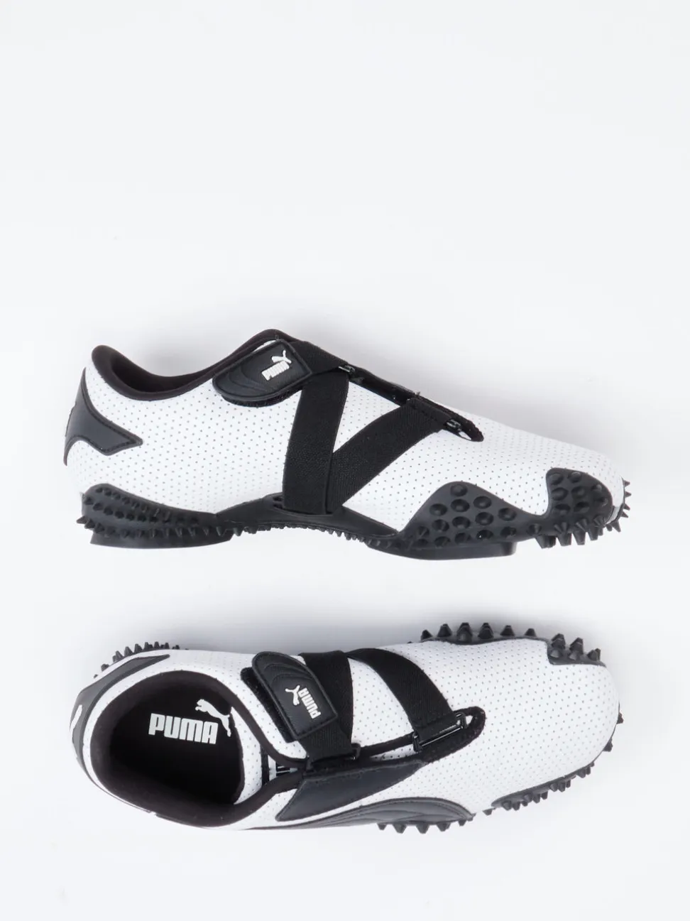 Puma – Sneaker aus Kalbleder Weiß perforiert