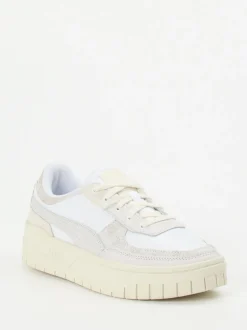 Puma – Sneaker aus Leder in Beige-Weiß
