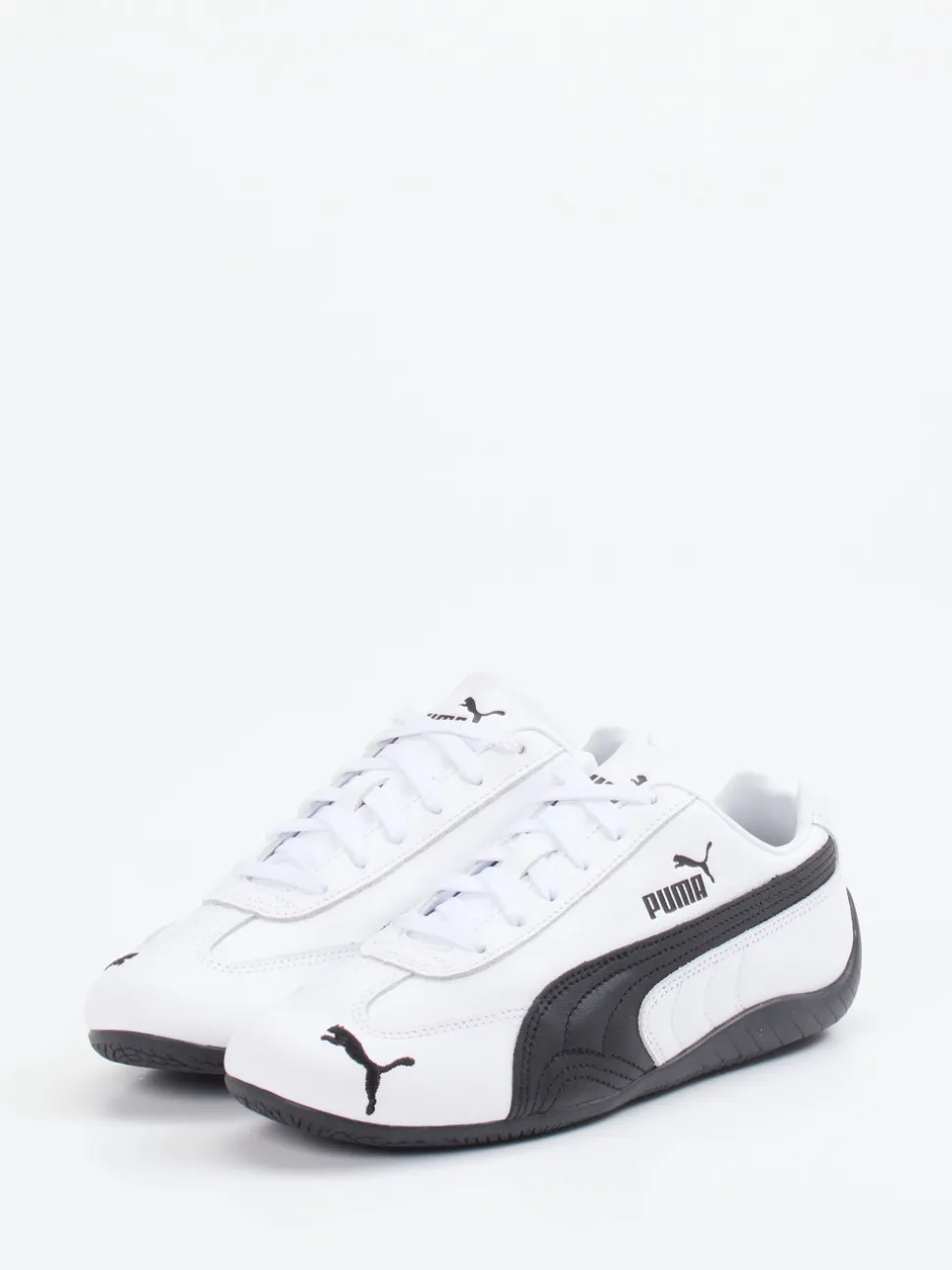 Puma – Sneaker aus Leder in Weiß mit Retro-Look