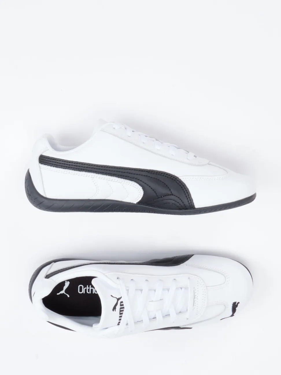 Puma – Sneaker aus Leder in Weiß mit Retro-Look