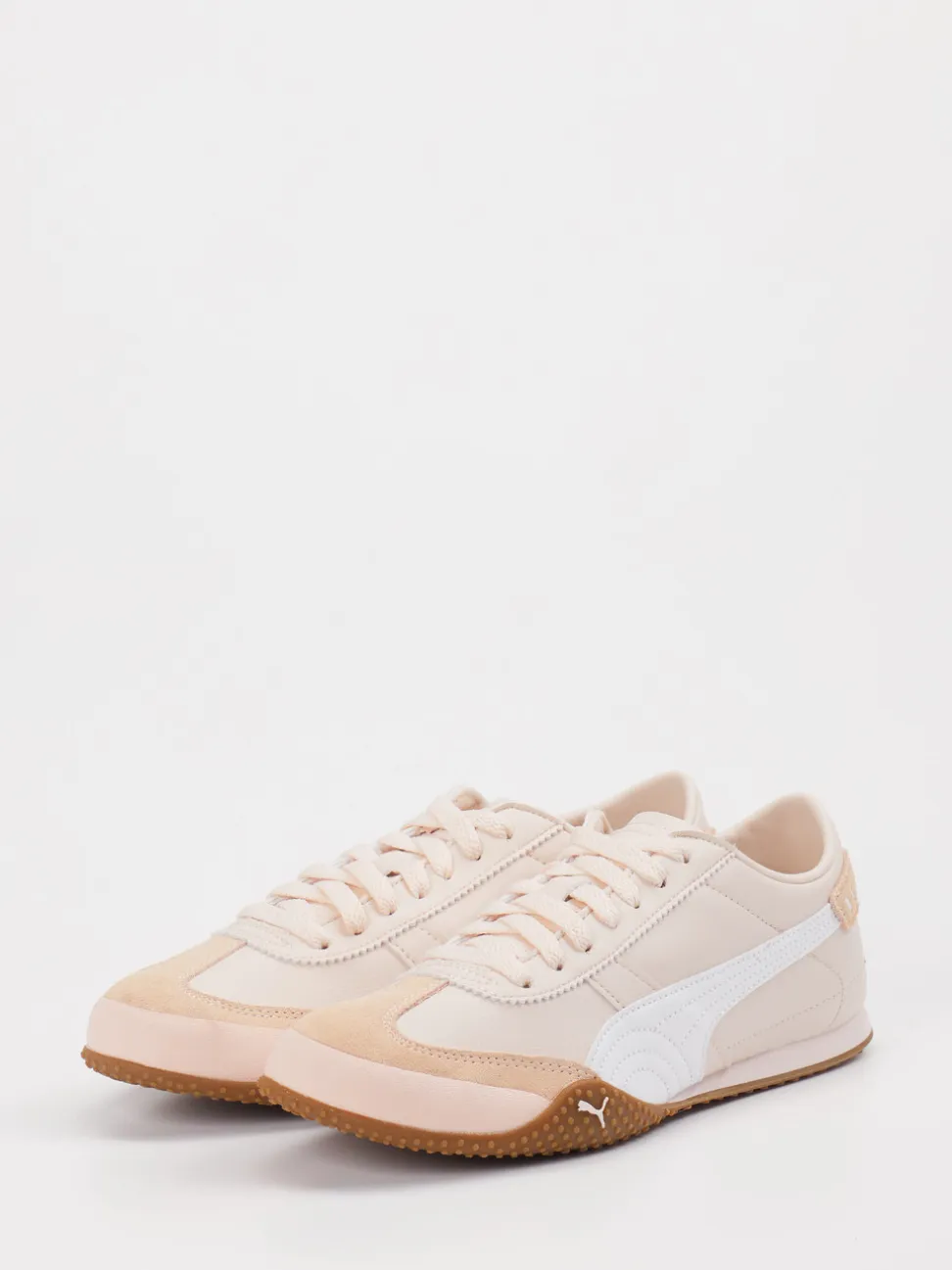 Puma – Sneaker aus Leder in Creme-Rosé