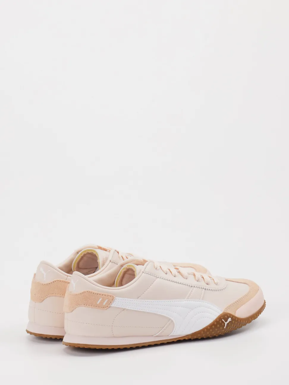 Puma – Sneaker aus Leder in Creme-Rosé