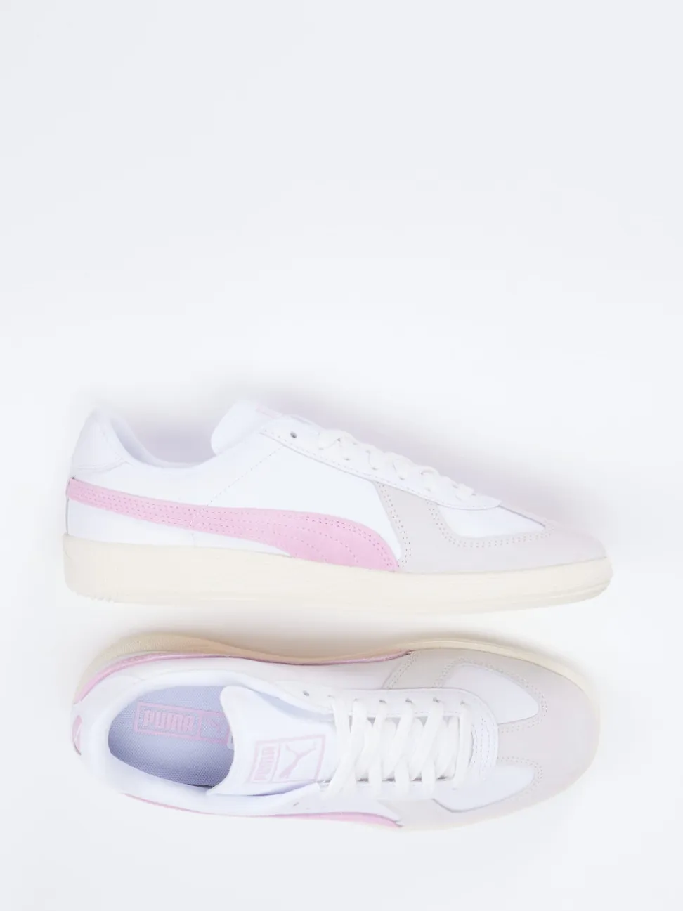 Puma – Sneaker aus Leder mit Pastellakzent