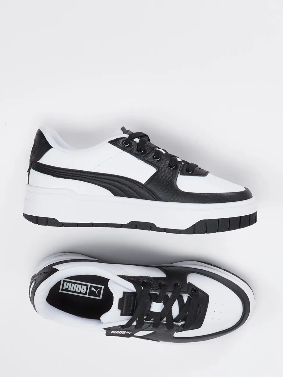 Puma – Sneaker aus Leder weiß mit Chunky-Sohle