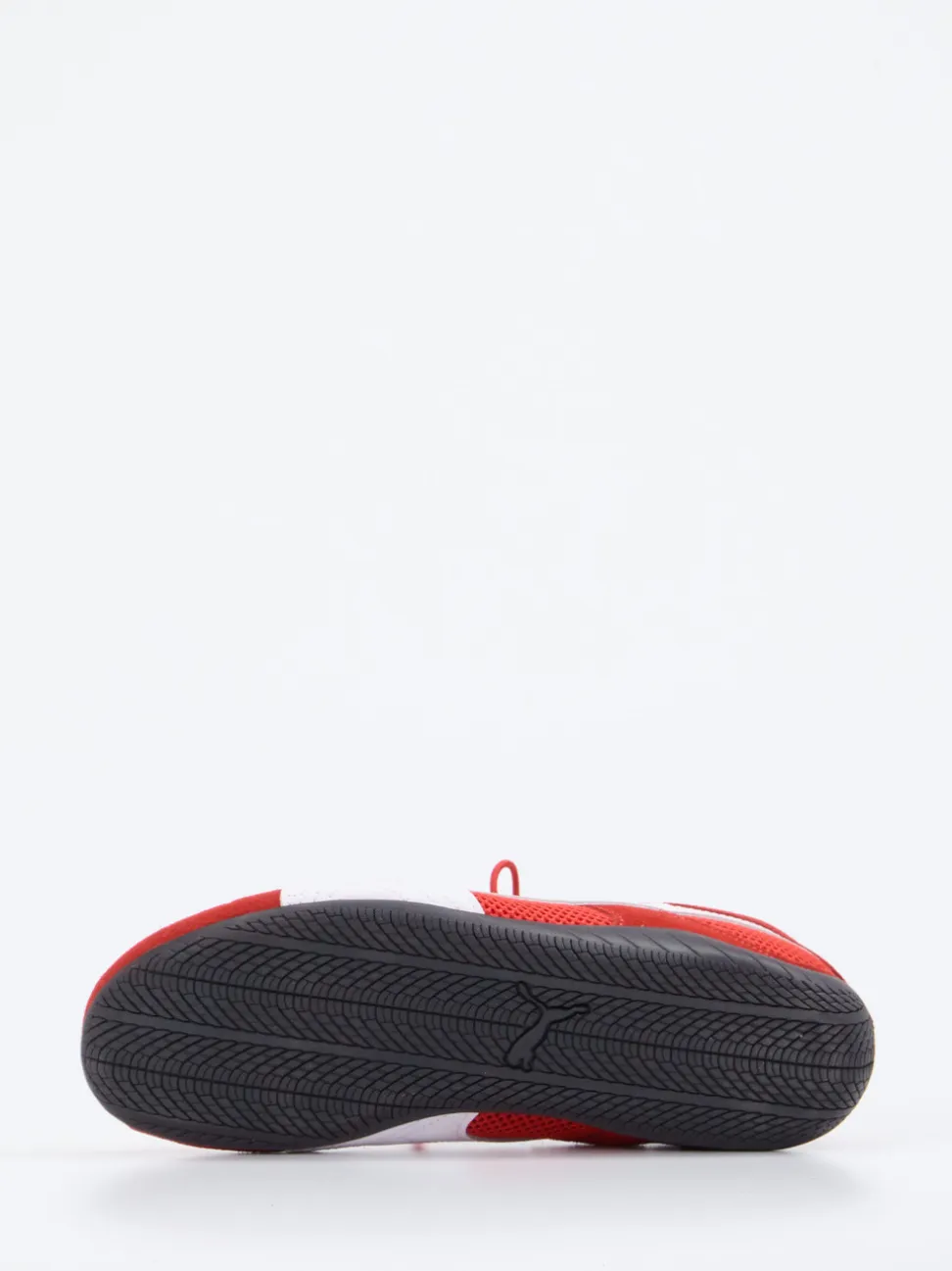 Puma – Sneaker aus Mesh und Veloursleder rot