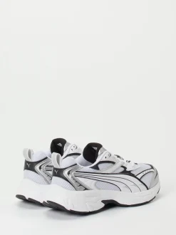 Puma – Sneaker aus Textil in Weiß & Silber