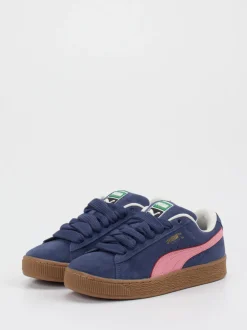 Puma – Sneaker aus Veloursleder in Dunkelblau