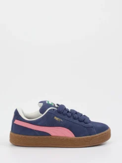 Puma – Sneaker aus Veloursleder in Dunkelblau