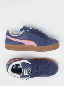 Puma – Sneaker aus Veloursleder in Dunkelblau