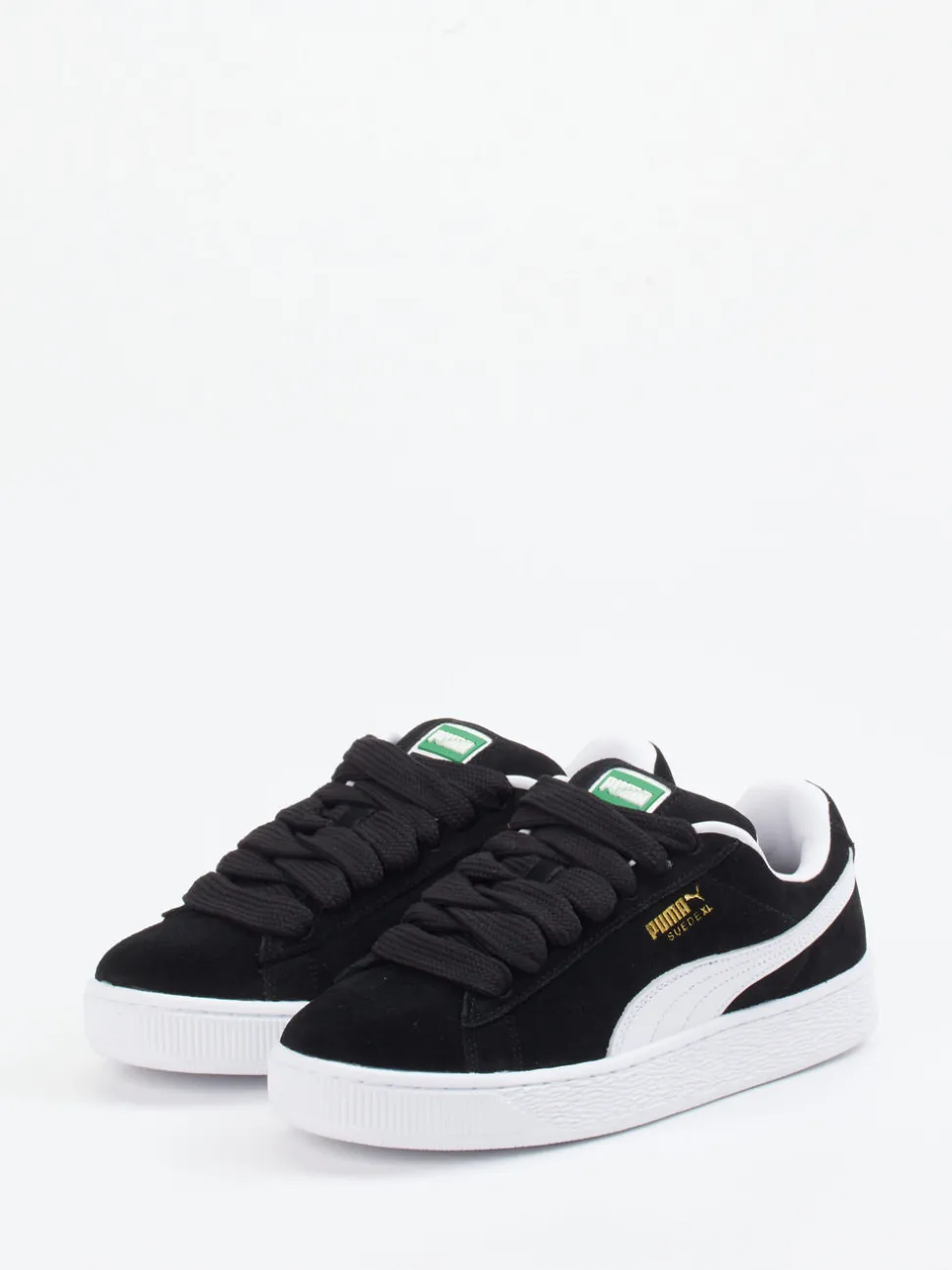Puma – Sneaker aus Veloursleder Schwarz Retro-Look