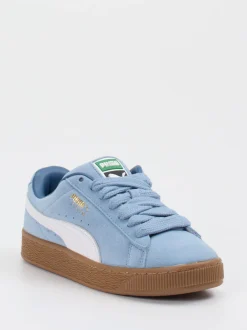 Puma – Sneaker aus Veloursleder in Hellblau