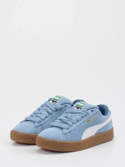 Puma – Sneaker aus Veloursleder in Hellblau