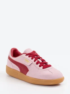 Puma – Sneaker aus Veloursleder in Rosé