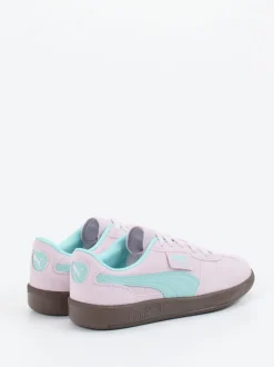 Puma – Sneaker aus Veloursleder in Pastellrosa