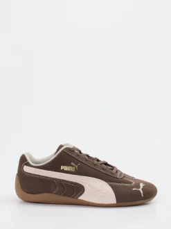 Puma – Sneaker aus Veloursleder schokobraun