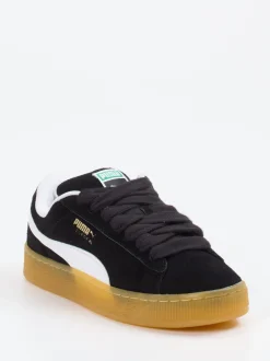 Puma – Sneaker aus Veloursleder Schwarz