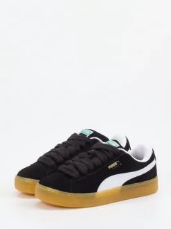 Puma – Sneaker aus Veloursleder Schwarz