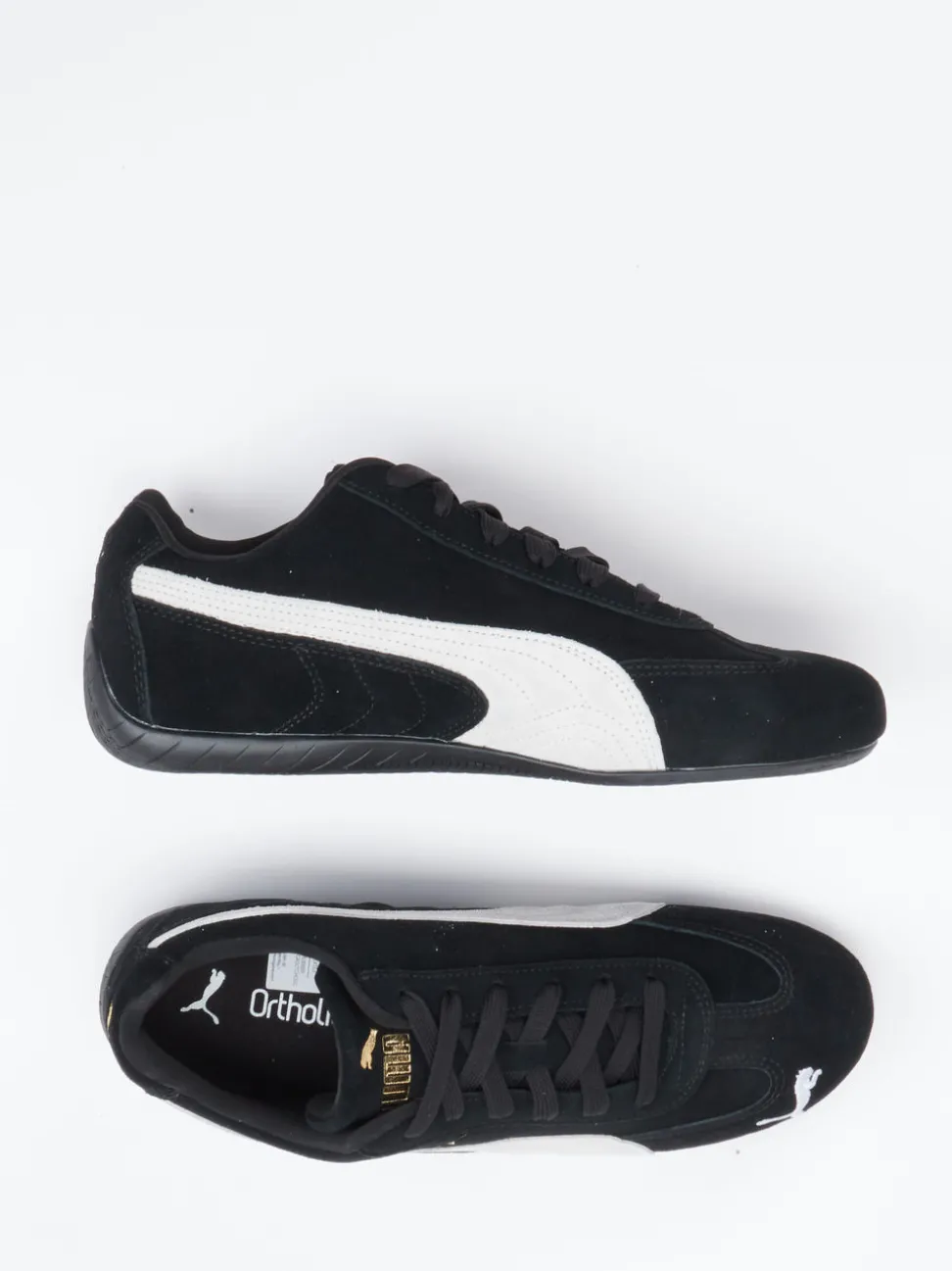 Puma – Sneaker aus Veloursleder schwarz