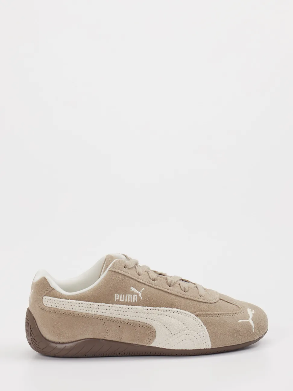 Puma – Sneaker aus Veloursleder in Beige