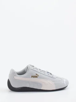 Puma – Sneaker aus Veloursleder in Hellgrau