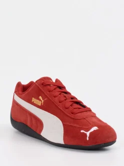 Puma – Sneaker aus Veloursleder in Ziegelrot