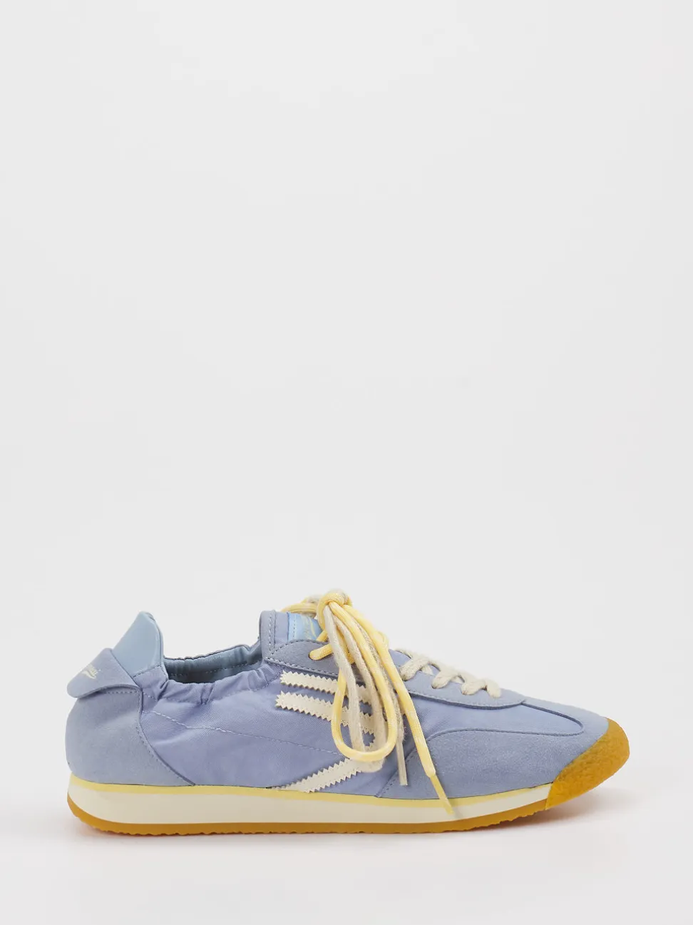 Puraai – Sneaker aus Velour und Textil Hellblau
