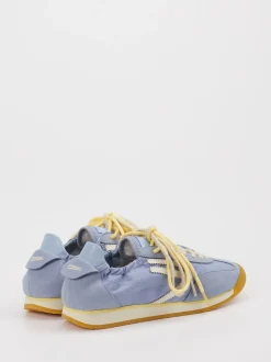 Puraai – Sneaker aus Velour und Textil Hellblau