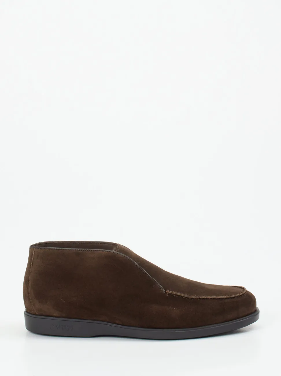 Quarvif – Ankle Slipper aus Veloursleder schokobraun