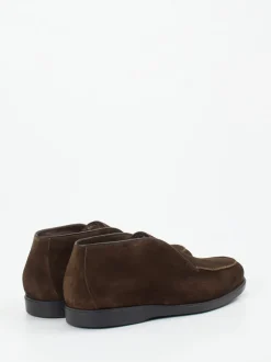 Quarvif – Ankle Slipper aus Veloursleder schokobraun