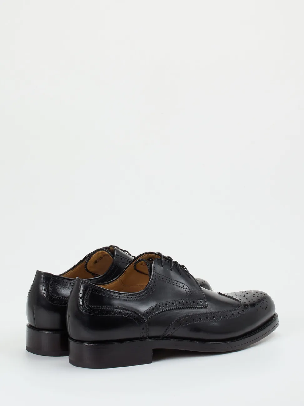 Quarvif – Brogue-Schnürschuh aus Kalbleder Schwarz