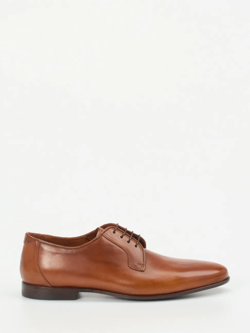 Quarvif – Derby-Schnürschuh aus Glattleder Cognac