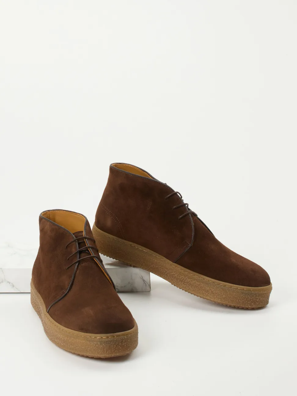 Quarvif – Desert Boots aus Veloursleder schokobraun
