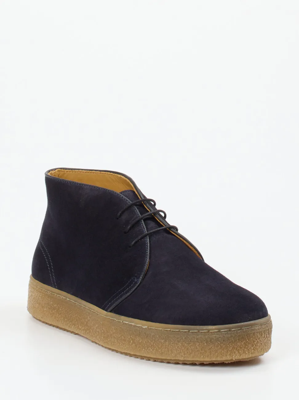 Quarvif – Desert Boots aus Veloursleder dunkelblau