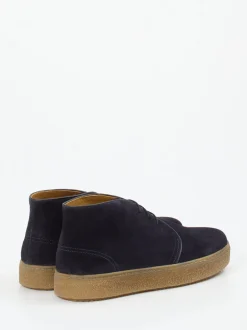 Quarvif – Desert Boots aus Veloursleder dunkelblau