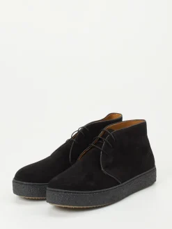 Quarvif – Desert Boots aus Veloursleder schwarz