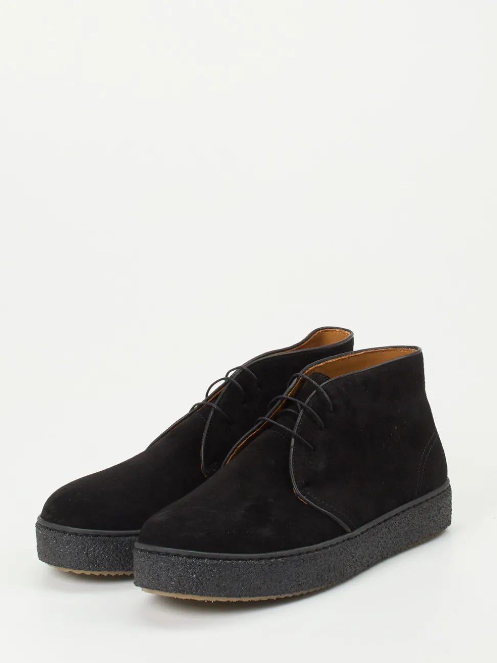 Quarvif – Desert Boots aus Veloursleder schwarz